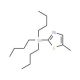 5-Methyl-2-(tributylstannyl)-1,3-thiazole (CAS 848613-91-2) - chemical structure image