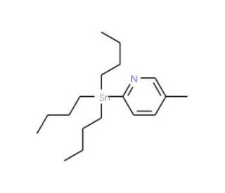 5-Methyl-2-(tributylstannyl)pyridine (CAS 189195-41-3) - chemical structure image