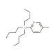 5-Methyl-2-(tributylstannyl)pyridine (CAS 189195-41-3) - chemical structure image
