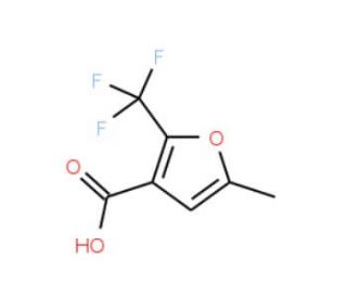5-Methyl-2-(trifluoromethyl)-3-furoic acid (CAS 17515-74-1) - chemical structure image