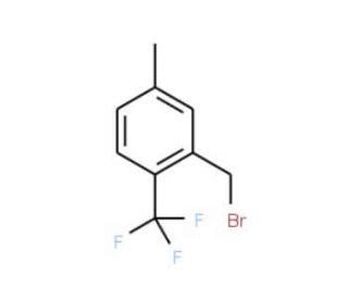 5-Methyl-2-(trifluoromethyl)benzyl bromide (CAS 886502-86-9) - chemical structure image