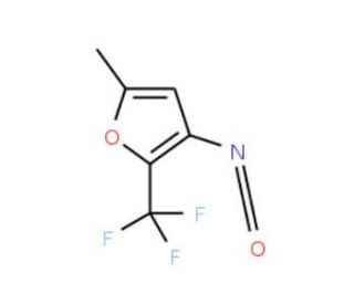 5-Methyl-2-(trifluoromethyl)fur-3-yl isocyanate (CAS 306935-03-5) - chemical structure image
