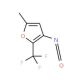 5-Methyl-2-(trifluoromethyl)fur-3-yl isocyanate (CAS 306935-03-5) - chemical structure image