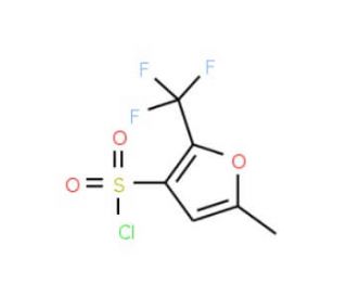 5-Methyl-2-(trifluoromethyl)furan-3-sulphonyl chloride (CAS 306935-02-4) - chemical structure image