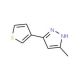 5-Methyl-3-(3-thienyl)-1H-pyrazole - chemical structure image