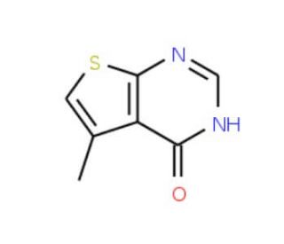 5-Methyl-3,4-dihydrothieno[2,3-d]pyrimidin-4-one (CAS 43088-64-8) - chemical structure image