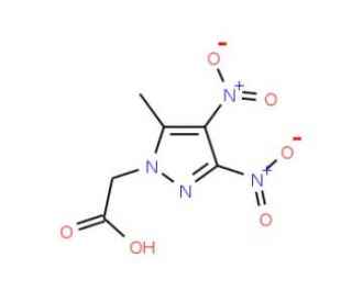 (5-Methyl-3,4-dinitro-1H-pyrazol-1-yl)acetic acid - chemical structure image