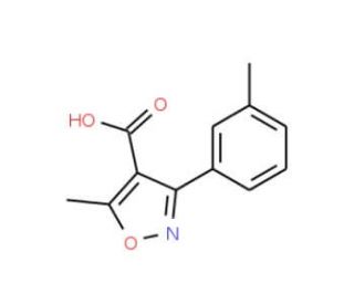 5-Methyl-3-m-tolyl-isoxazole-4-carboxylic acid - chemical structure image