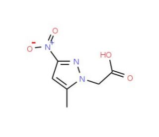(5-Methyl-3-nitro-pyrazol-1-yl)-acetic acid (CAS 344912-39-6) - chemical structure image