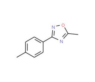 5-Methyl-3-p-tolyl-1,2,4-oxadiazole (CAS 81386-30-3) - chemical structure image