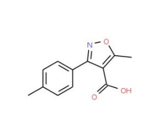 5-Methyl-3-p-tolyl-isoxazole-4-carboxylic acid - chemical structure image