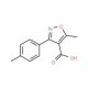 5-Methyl-3-p-tolyl-isoxazole-4-carboxylic acid - chemical structure image