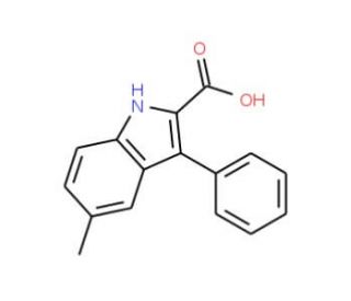 5-Methyl-3-phenyl-1H-indole-2-carboxylic acid - chemical structure image