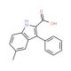 5-Methyl-3-phenyl-1H-indole-2-carboxylic acid - chemical structure image