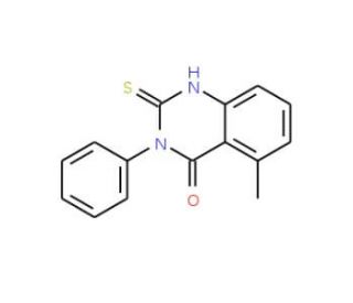 5-Methyl-3-phenyl-2-thioxo-2,3-dihydro-4(1H)-quinazolinone - chemical structure image