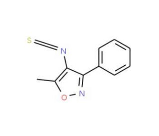 5-Methyl-3-phenyl-4-isoxazolyl isothiocyanate (CAS 306934-97-4) - chemical structure image