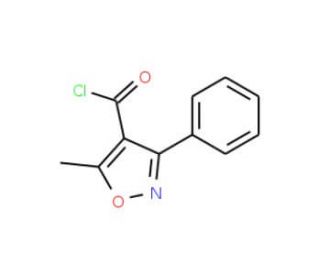5-Methyl-3-phenylisoxazole-4-carbonyl chloride (CAS 16883-16-2) - chemical structure image
