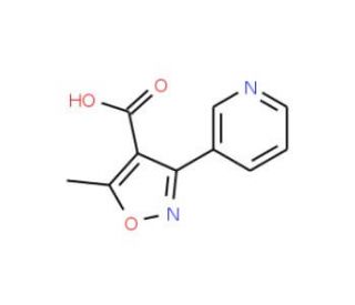 5-Methyl-3-pyridin-3-yl-isoxazole-4-carboxylic acid - chemical structure image