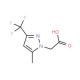 (5-Methyl-3-trifluoromethyl-pyrazol-1-yl)-acetic acid (CAS 345637-71-0) - chemical structure image