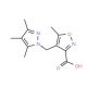 5-Methyl-4-[(3,4,5-trimethyl-1H-pyrazol-1-yl)-methyl]isoxazole-3-carboxylic acid - chemical structure image