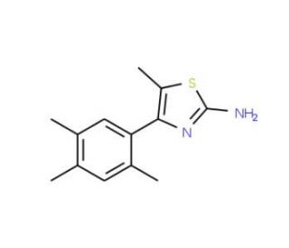 5-methyl-4-(2,4,5-trimethylphenyl)-1,3-thiazol-2-amine - chemical structure image