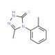 5-methyl-4-(2-methylphenyl)-4H-1,2,4-triazole-3-thiol - chemical structure image