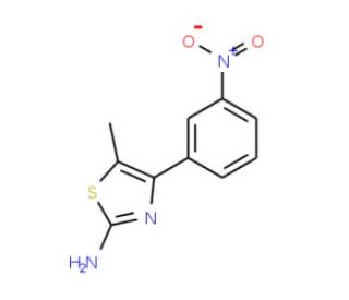 5-methyl-4-(3-nitrophenyl)-1,3-thiazol-2-amine - chemical structure image