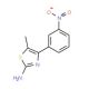 5-methyl-4-(3-nitrophenyl)-1,3-thiazol-2-amine - chemical structure image