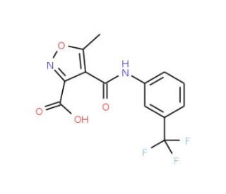 5-Methyl-4-{[3-(trifluoromethyl)anilino]carbonyl}-3-isoxazolecarboxylic acid - chemical structure image