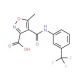 5-Methyl-4-{[3-(trifluoromethyl)anilino]carbonyl}-3-isoxazolecarboxylic acid - chemical structure image