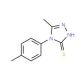 5-Methyl-4-(4-methylphenyl)-4H-1,2,4-triazole-3-thiol - chemical structure image