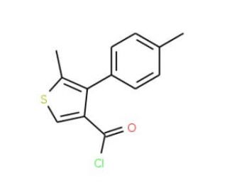 5-methyl-4-(4-methylphenyl)thiophene-3-carbonyl chloride - chemical structure image