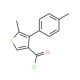 5-methyl-4-(4-methylphenyl)thiophene-3-carbonyl chloride - chemical structure image