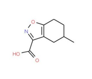 5-Methyl-4,5,6,7-tetrahydro-benzo[d]isoxazole-3-carboxylic acid - chemical structure image