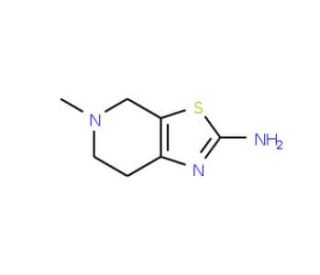 5-methyl-4,5,6,7-tetrahydro[1,3]thiazolo[5,4-c]pyridin-2-amine (CAS 17899-48-8) - chemical structure image