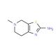 5-methyl-4,5,6,7-tetrahydro[1,3]thiazolo[5,4-c]pyridin-2-amine (CAS 17899-48-8) - chemical structure image