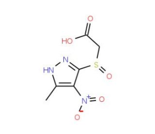 (5-Methyl-4-nitro-2H-pyrazole-3-sulfinyl)-acetic acid - chemical structure image