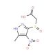(5-Methyl-4-nitro-2H-pyrazole-3-sulfinyl)-acetic acid - chemical structure image