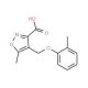 5-Methyl-4-o-tolyloxymethyl-isoxazole-3-carboxylic acid - chemical structure image