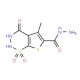 5-methyl-4-oxo-3,4-dihydro-2H-thieno[3,2-e][1,2,3]thiadiazine-6-carbohydrazide 1,1-dioxide - chemical structure image