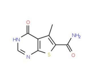 5-methyl-4-oxo-3H,4H-thieno[2,3-d]pyrimidine-6-carboxamide - chemical structure image