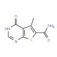 5-methyl-4-oxo-3H,4H-thieno[2,3-d]pyrimidine-6-carboxamide - chemical structure image