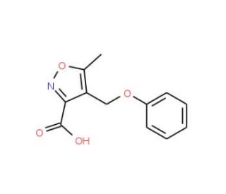 5-Methyl-4-(phenoxymethyl)isoxazole-3-carboxylic acid - chemical structure image