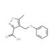 5-Methyl-4-(phenoxymethyl)isoxazole-3-carboxylic acid - chemical structure image
