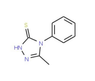 5-Methyl-4-phenyl-4H-[1,2,4]triazole-3-thiol (CAS 6232-82-2) - chemical structure image