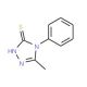 5-Methyl-4-phenyl-4H-[1,2,4]triazole-3-thiol (CAS 6232-82-2) - chemical structure image
