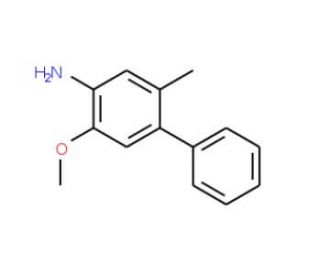 5-Methyl-4-phenyl-o-anisidine (CAS 206761-76-4) - chemical structure image