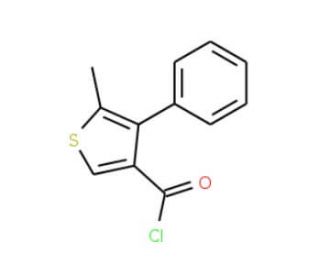5-methyl-4-phenylthiophene-3-carbonyl chloride - chemical structure image