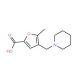 5-Methyl-4-piperidin-1-ylmethyl-furan-2-carboxylic acid (CAS 299920-95-9) - chemical structure image