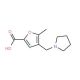 5-Methyl-4-pyrrolidin-1-ylmethyl-furan-2-carboxylic acid (CAS 299920-96-0) - chemical structure image